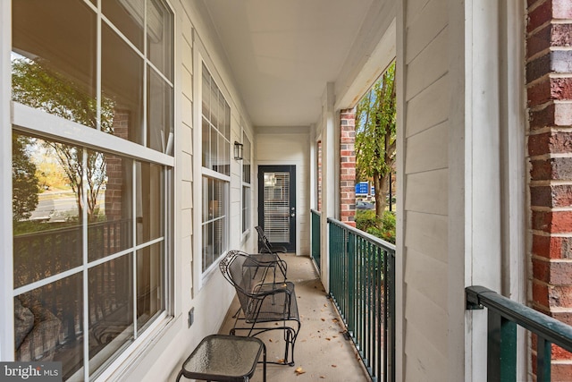 view of balcony