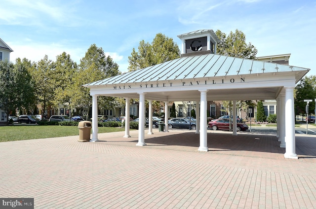 surrounding community with a gazebo