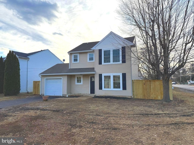 front facade featuring a garage