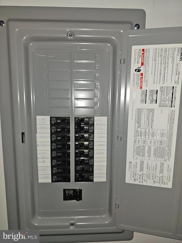 utility room with electric panel