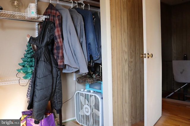 view of closet