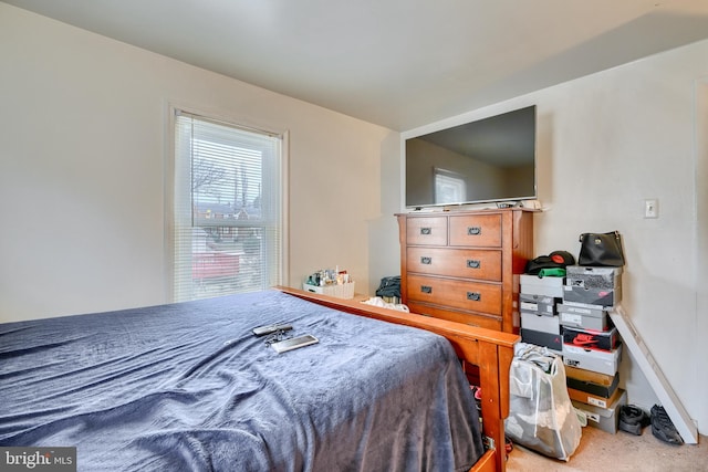 bedroom with carpet