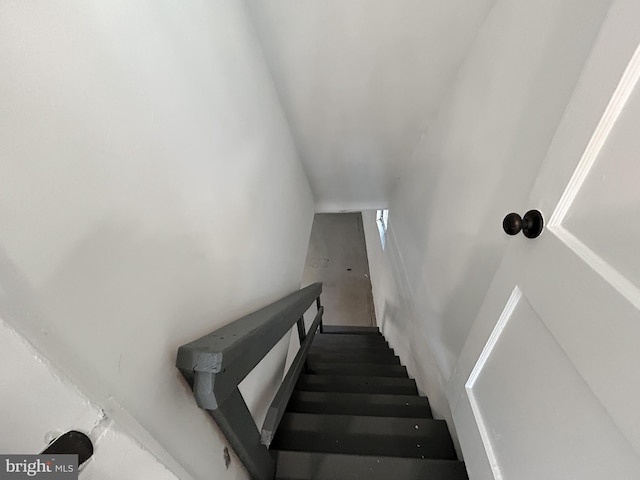 view of stairway