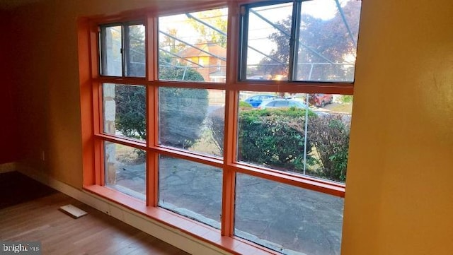 entryway featuring hardwood / wood-style floors