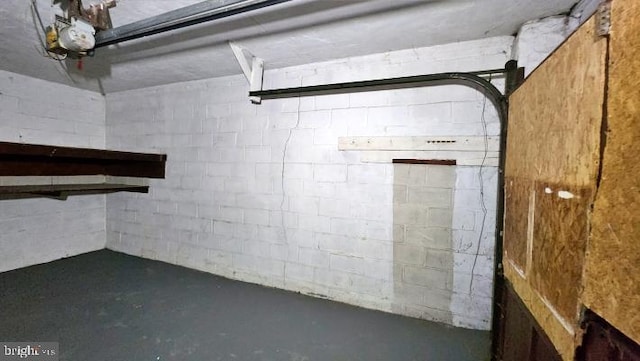 view of basement