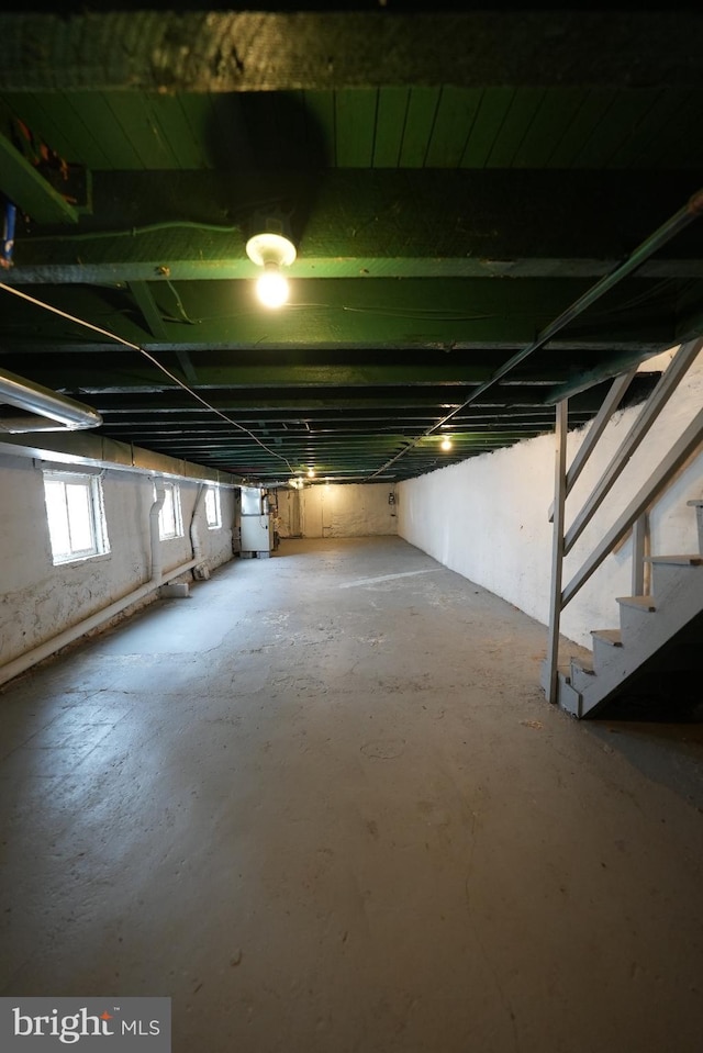 view of basement