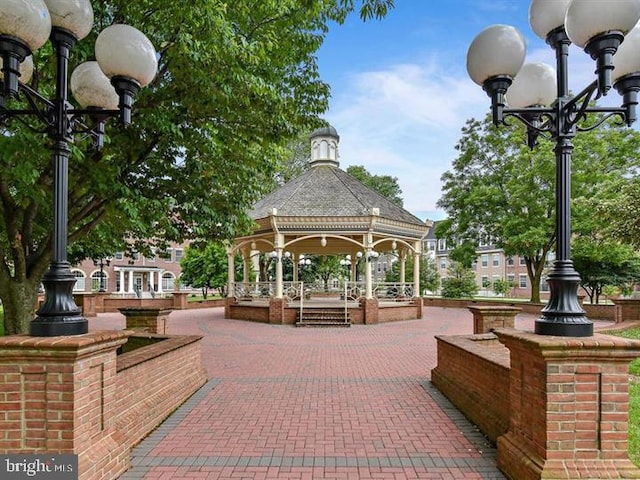 surrounding community with a gazebo