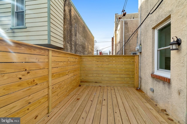 view of wooden terrace