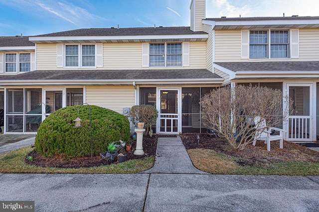 multi unit property with a sunroom