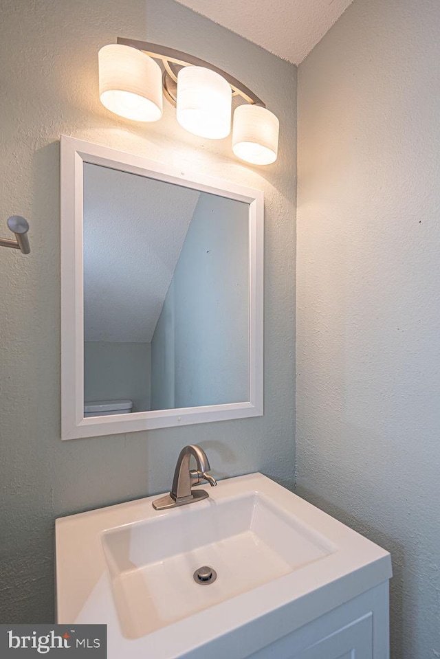 bathroom with sink and toilet