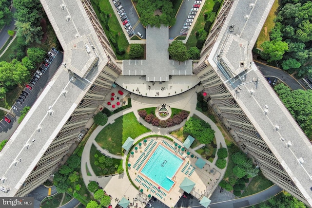 birds eye view of property