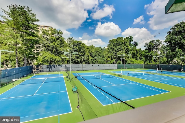 view of tennis court