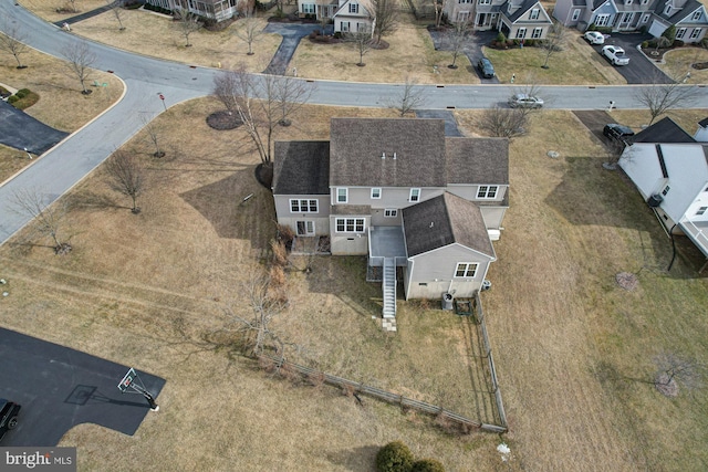 bird's eye view featuring a residential view