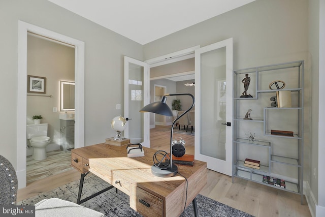 interior space featuring light hardwood / wood-style flooring