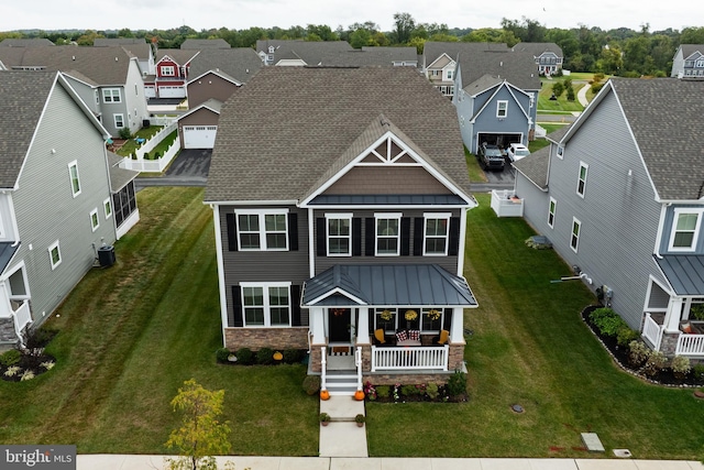 view of front of home with a porch