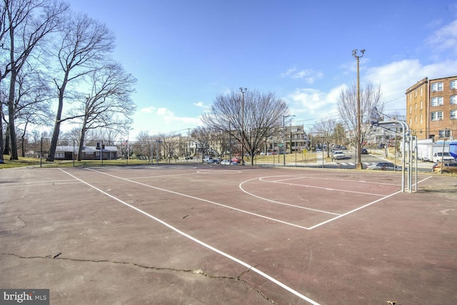 view of sport court