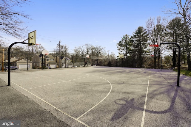 view of sport court