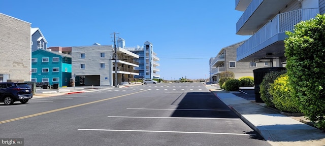 view of parking / parking lot