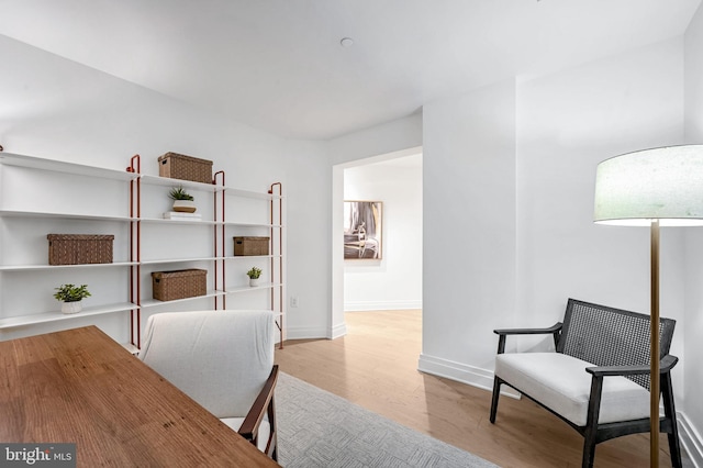 interior space featuring light hardwood / wood-style flooring