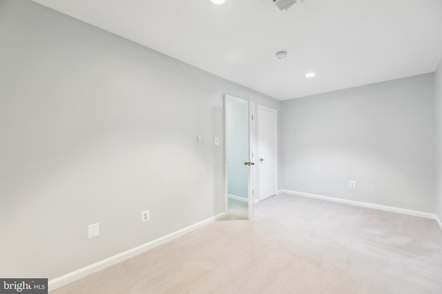 view of carpeted empty room