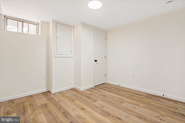 interior space featuring light hardwood / wood-style flooring