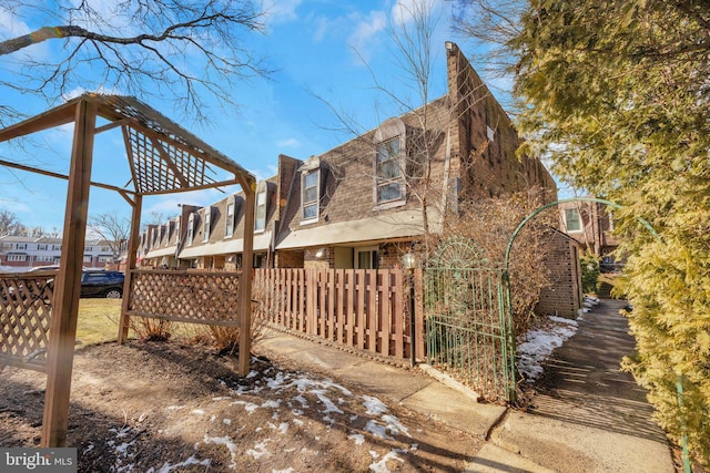 view of rear view of property