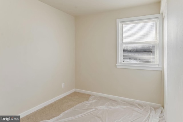 view of carpeted empty room