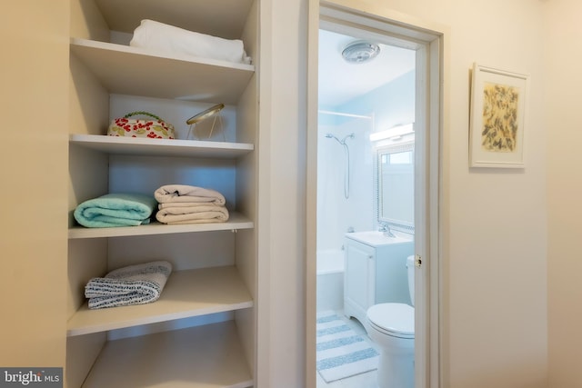 interior space featuring sink