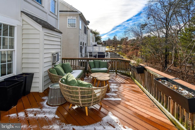 view of wooden terrace