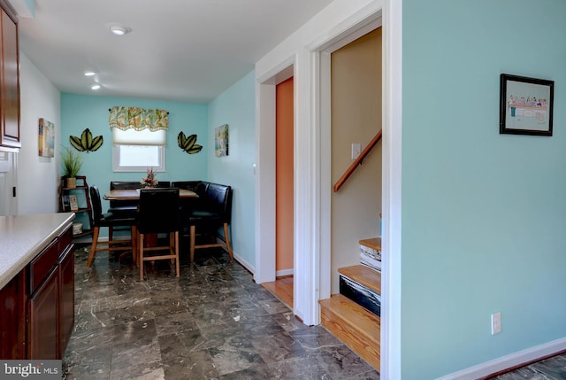 view of dining space