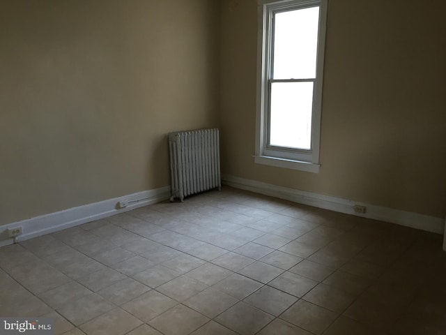 empty room with radiator