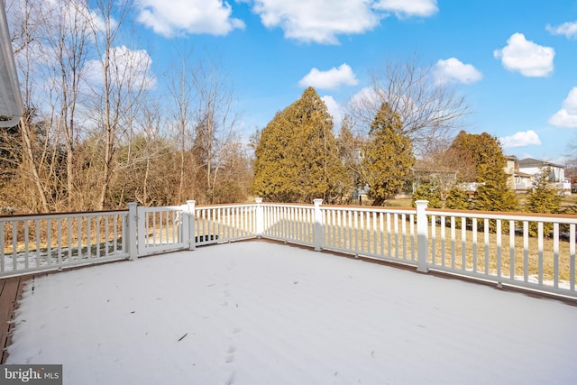 view of patio with a deck