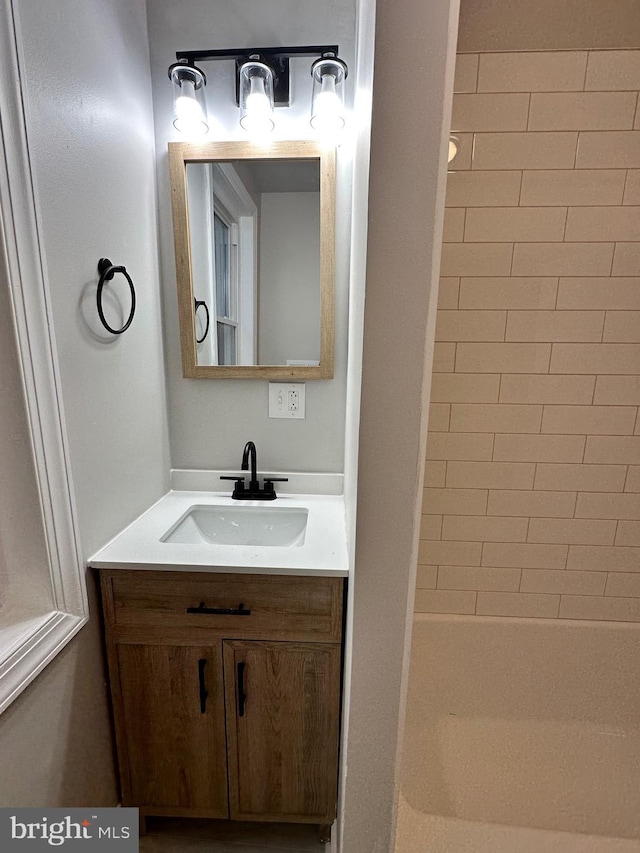 bathroom with vanity