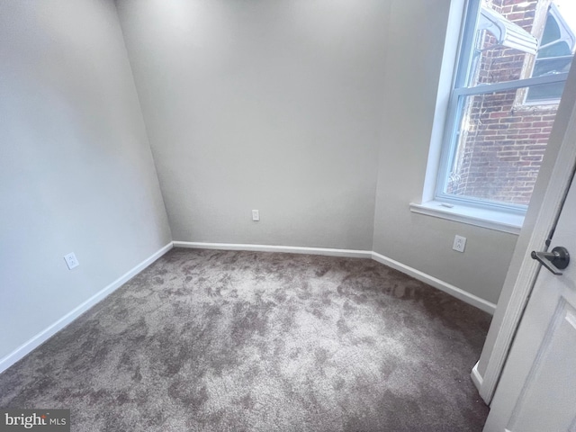 spare room featuring carpet