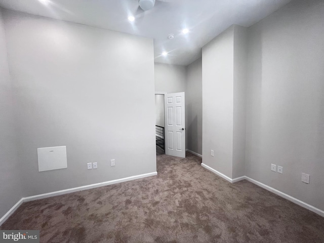 view of carpeted empty room