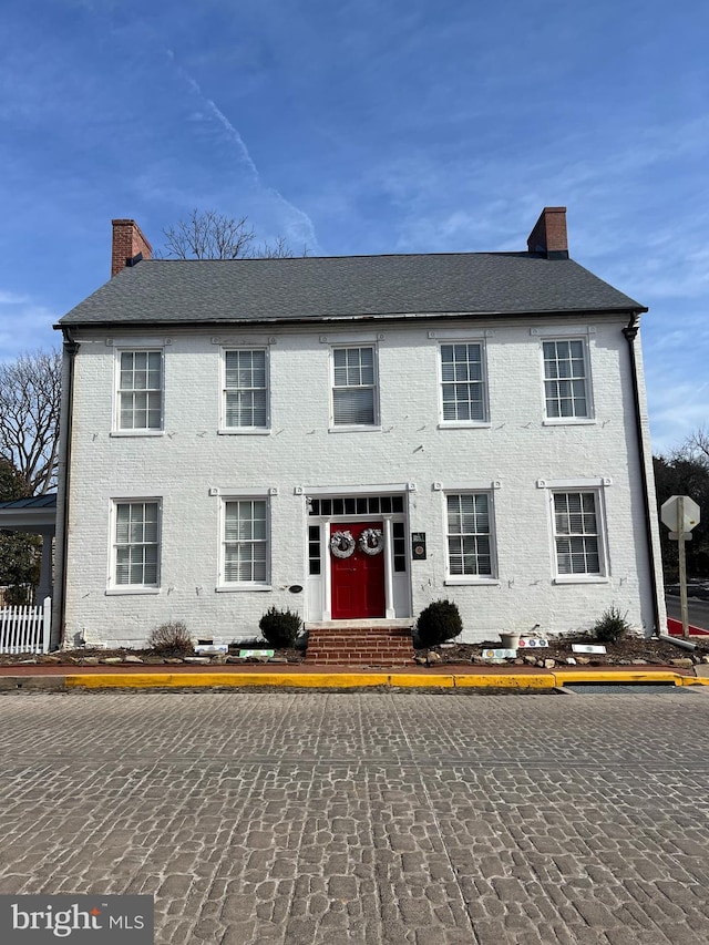 view of colonial home