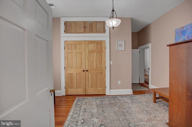 foyer featuring light hardwood / wood-style floors