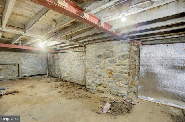 view of basement