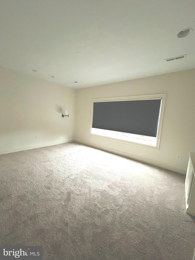 spare room featuring carpet flooring