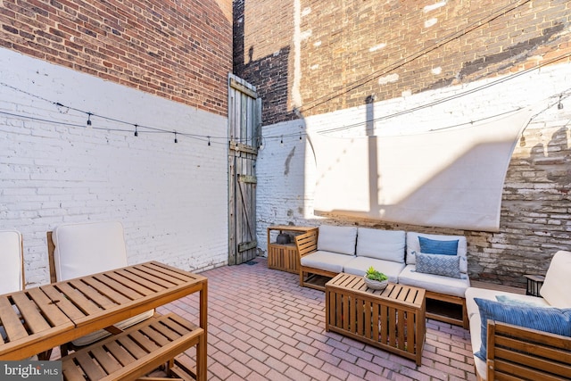 view of patio / terrace with outdoor lounge area