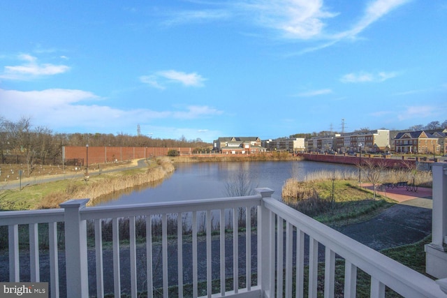 view of water feature