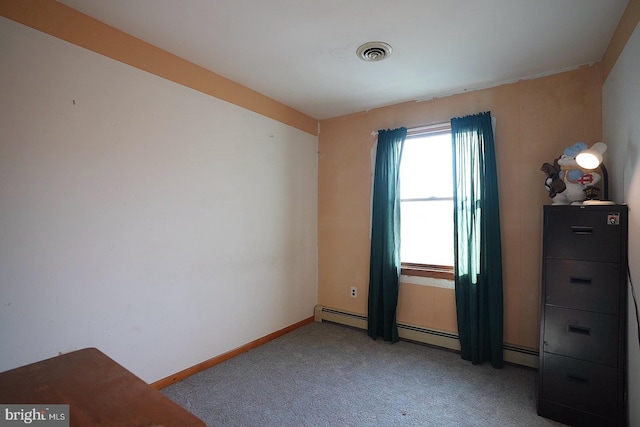 unfurnished room featuring carpet