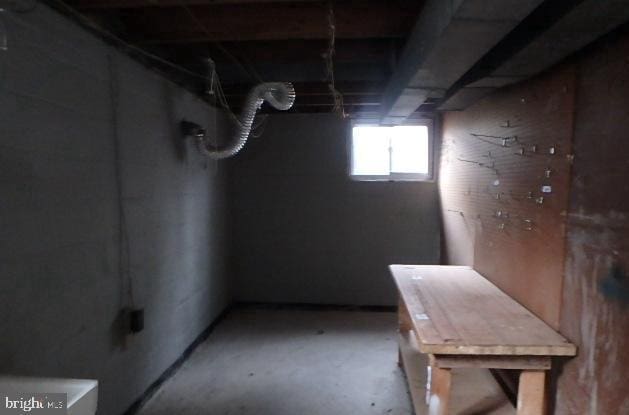 view of basement