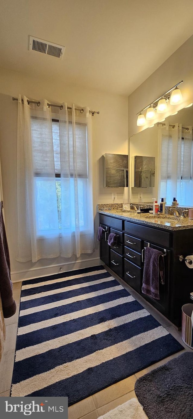 bathroom with vanity