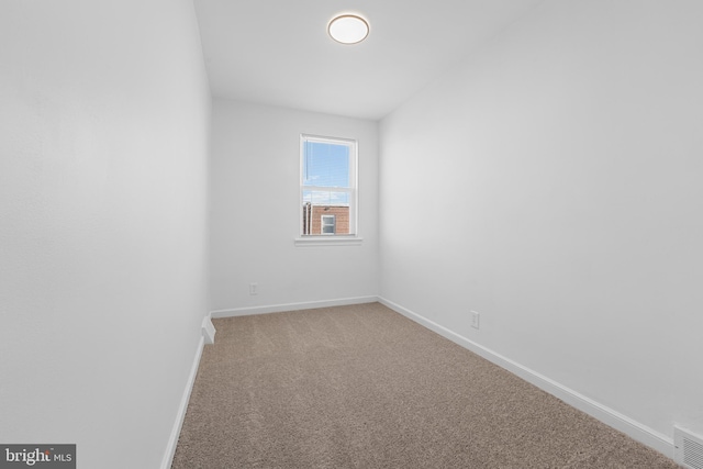 view of carpeted empty room