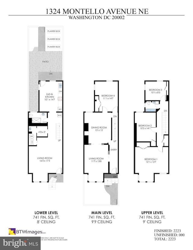 1324 Montello Ave NE, Washington, DC 20002 - property floor plan