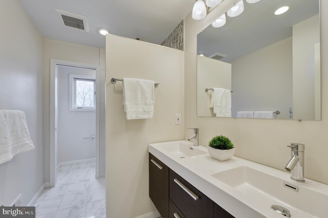 bathroom with vanity