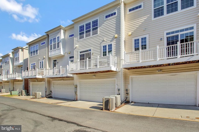 back of property with central air condition unit