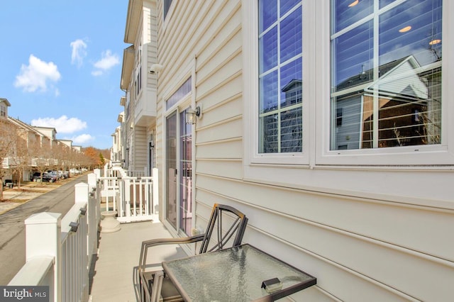 view of balcony