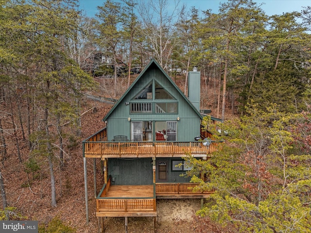 view of rear view of house